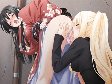 (y) shitogi eris licking kirishima shizuku's pussy