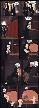 (y) Confession time; one nun eats another's ass