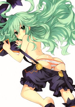 (e) Natsumi (date a live) shy, looking back