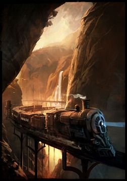 1158972362801 train in a canyon