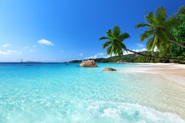 Anse Lazio beach at Praslin island, Seychelles