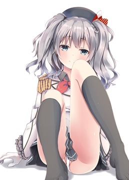 (e) Kashima presenting pantsu