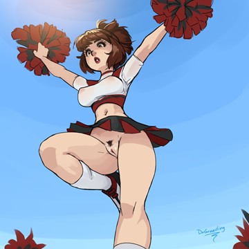 (s) Natsumi going commando as a cheerleader