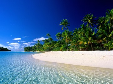 tropical beach, Cook Islands