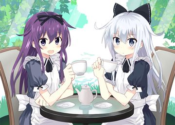 kantai girls having a tea party