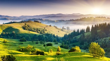 morning in the Carpathians, Ukraine