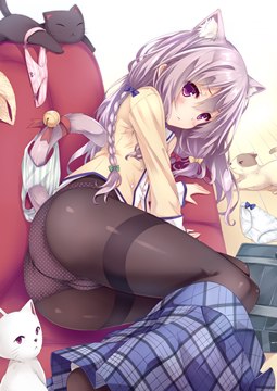 (e) catgirl, panties everywhere