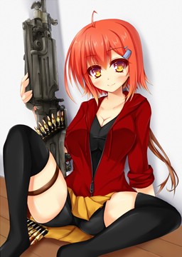 (e) girl with a gun by komatsubara