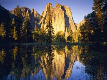 (z) Cathedral Rocks reflected in the Merced River, Yosemite Valley
